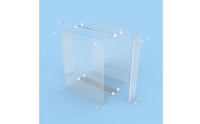 Acrylic Shadow Box Easy to Assemble Acrylic Display Box Decorative Wall Mount Display Case for Dried Flowers, Memorial Arrangements