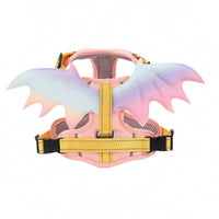 Angel Wing Dog Harness Rainbow Harness with Wings Adjustable for Daily Walks