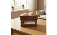 Cat Tissue Box Tabletop Wooden Tissue Box Decorative Home Decor