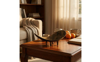 C-Shaped Fruit Bowl Vintage Bowl with Legs Decorative Tabletop Ornament for Collectors, Dining Table, Living Room