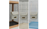 Hanging Hay Feeder Bag Textured Hay Feeder Bag Fabric Feeders for Small Pets, Guinea Pigs, Bunnies Cages, Pet Enclosures