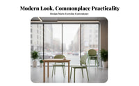 Stackable Design Molded Plastic Side Chair Ergonomic Backrest Molded Shell Chair Reinforced Construction Household Furniture Minimalist Design for Restaurant Owners, Families, Homeowners, Dining Room, Kitchen, Balcony, Bedroom