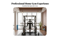 Multi-Functional Guided Barbell Machine Heavy-Duty Steel Frame Commercial Comprehensive Adjustable Complete Guided Barbell Machine for Bodybuilders