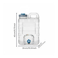 Sturdy Portable Water Container with Spigot Leak-Proof Car Water Storage Container Food Grade Material for Campers, Drivers, Road Trips