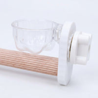 Parrot Perch Grinding Stand Rod, Straight Avian Stand with Sanded Surface to Grind Beak, Budgie Cockatiel Lovebird Paw Grinding Tool
