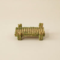 DIY Landscaping Resin Bamboo Bridge Great Gift Micro Landscape Bridge House Decoration for Hobbyists