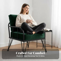 urban aesthetic Metal Frame Settee Minimalist Design Sofa long-lasting Construction Living Room Seating Comfortable paddinging for Apartment Dwellers, Business Owners, Cafe, Lounge, Small Spaces, Office
