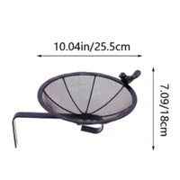 Stainless Steel Deck Railing Bird Tray Rust Resistant Tray Bird Feeder Outdoor Use Wildlife Accessory Easy to Clean for Balcony, Patio