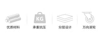 汽车美容工具车修理厂洗车贴膜店多功能平推车清洁移动置物手推车 三层加厚款工具车+2个热风枪挂钩