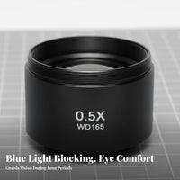 Industrial Camera Imaging Device Lens Oil-Resistant Auxiliary Objective Lens High-Resolution Optical Component for Technicians, Lab