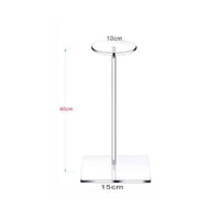 Multipurpose Acrylic Hat Display Stand Minimalist Design Clear Tabletop Hat Holder Stable Base for Retail Shop, Dressing Room, Closet