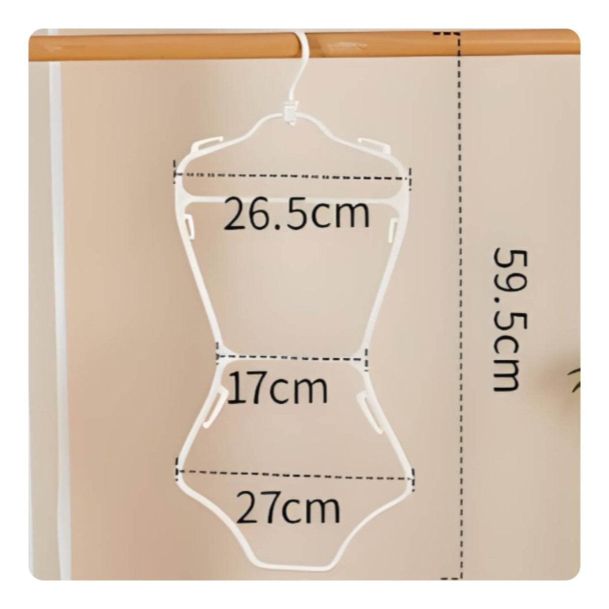 Anti-Deformation Swimsuit Hanger Quick-Drying Swimsuit Display Hanger Multifunctional for Children, Retailers, Boutiques, Swimming Pools