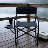 Folding Camping Chair with Side Table Portable Camping Chair Leisure Furniture