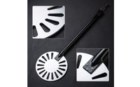 Aluminum Perforated Pizza Peel Metal Pizza Peel with Detachable Handle Round Tool Lightweight for Home Bakers, Baking