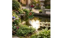 Frog Garden Stake Whimsical Yard Art Weather-Resistant Lawn Ornament for Gardeners, Homeowners, Patios