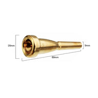 High Quality Copper Alloy 3C Trumpet Mouthpiece Polished Surface Brass Trumpet Mouthpiece Wear Resistant Musical Instrument Accessory for Advanced Players