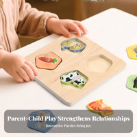 Fine Movement Skill Development Multicolor Shape Game Hand-Eye Coordination Shape Matching Toy Learn Through Play for Preschoolers