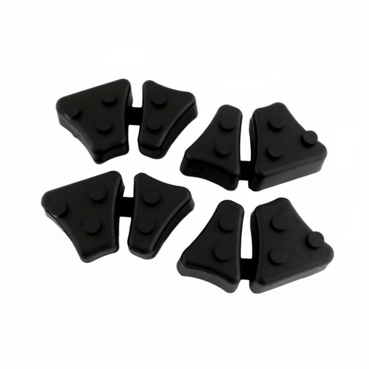 4 Pieces Vibration Damping Rear Wheel Damper Block Shock Absorbing Cush Drive Rubber Blocks