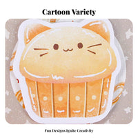 40 Sheets Cartoon Bread Note Pad Fun Cartoon Shaped Notepads Easy to Carry Shaped Y Notes for Students, Teenagers, Journaling, Scrapbooking, Home