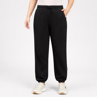 Joggers for Women with Tapered Leg and Drawstring Waist, Baggy Jogging Bottoms in Blended Fabric, Plus Size Ladies for Casual Wear