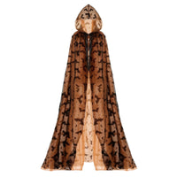 See-Through Mesh Cape with Nocturnal Winged Creature Pattern Halloween Nocturnal Winged Creature Cape Lightweight Costume Long for Cosplayers