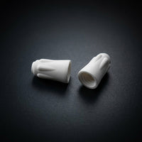 Home Improvement Electrical Connector for High Temperature Resistant Wiring, Flame Retardant Ceramic Wire Connector with Internal Thread, White
