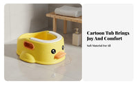 Long-Lasting Small Dog Washing Tub Easy to Keep Duck Design Pet Bath Portable Cartoon Cat Bathing Basin High Load-Bearing Capacity for Cats, Young Dogs