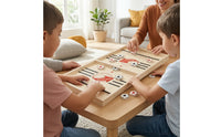 Ejecting Chess Game Two-Player Sling Puck Game Hand-Operated Fast-Paced for Families, Party Nights