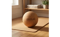 High-Density Cork Massage Ball Spherical Fascia Release Ball Textured Exercise Aid Logo Printed for Mind-Body Practice Practice