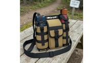 Oxford Cloth Single-Shoulder Crossbody Bag Adjustable Strap Utility Crossbody Bag Front Flap Pocket for Outdoor Use
