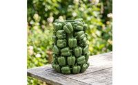 Vase with Raised Pepper Shapes Glossy Sculptural Vase Textured Vessel for Decorators, Homeowners, Living Room, Centerpiece, Home Decor