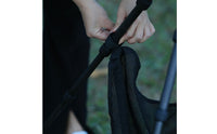 Hook-and-Loop Straps Tripod Storage Bag Wide Opening Tripod Accessory Net Black Hanging Mesh Bag Portable