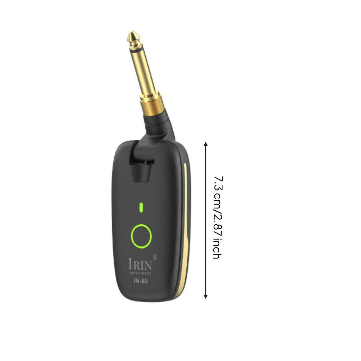 Rechargeable Wireless Guitar Transmitter Receiver USB-C Connector Charging Guitar Wireless Transmitter 7 Channels Music Accessory Anti-Interference for Bass Players, Stage, Rehearsal, Home Studio