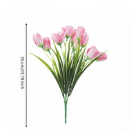 Artificial tulip Bouquet Fake Bloom Flower Bunch Bright Hues Home Decoration for Brides, Event Planners, Wedding, Dining Table, Office