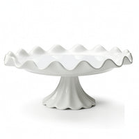 Cake Stand Glossy Pedestal Stand Sleek for Parties, Weddings, Bakers, Hosts