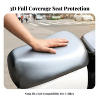 Sunproof Electric Scooter Seat Cover Protection PU Leather Seat Cushion Cover Easy to Install for Commuting, Daily Commute, Rainy Weather