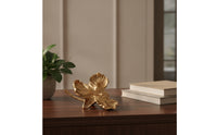 Flower Candle Holder Sculptural Candle Holder with Leaf Aluminum Candelabra for Dining Table, Reception Areas