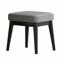 Stackable Upholstered Square Stool space-efficient Size Small Upholstered Stool protective layerded Top Footstool Space-Saving for Children, young children, Families, Living Room, Bedroom, Entryway