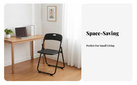 Foldable snow Folding Chair Simple Design snow foldable Chair Space-Saving occasion seating Lightweight for Party Hosts, Facility Managers, Banquets, Conferences, Weddings, Parties