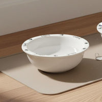 Easy to Clean Ceramic Pet Bowl Anti-Splash Wide Mouth Cat Bowl Minimalist Design Cat Food Dish Cute Patterns for Cats, Dogs