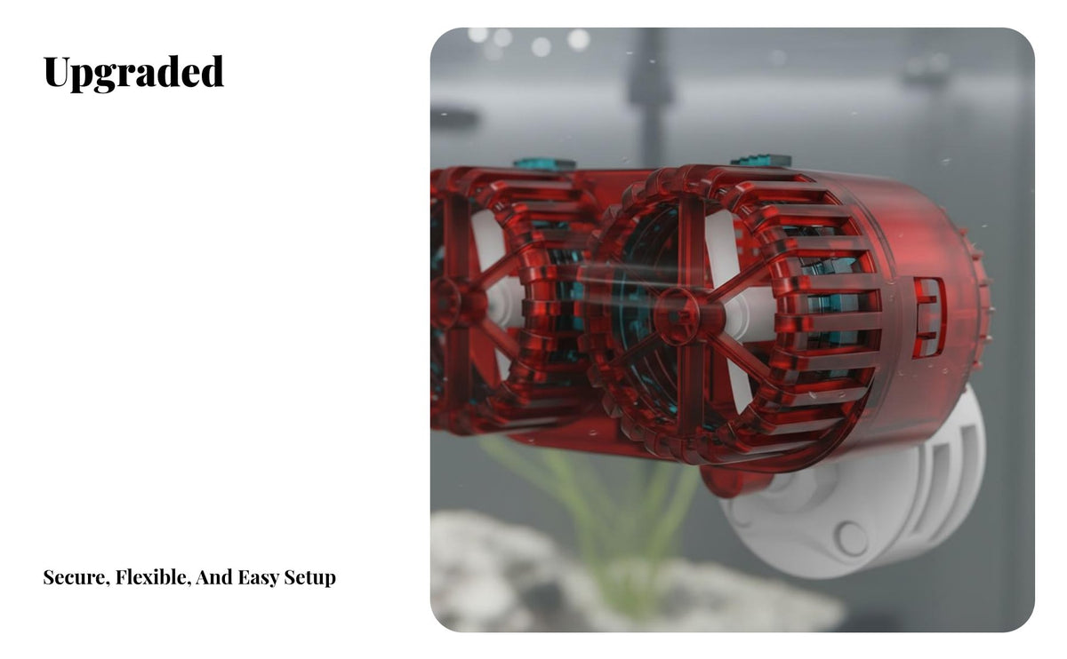 Aquarium Water Circulator Suction Cup Mount Fish Tank Current Pump Anti-Backflow Function Mini Water Circulation Pump for Freshwater Tanks
