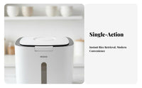 Moisture-Proof Rice Storage Bin Large Capacity Airtight Grain Storage Bin Dustproof for Kitchen Countertop