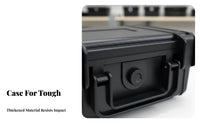 Portable Instrument Case Large Capacity Waterproof Equipment Case Shockproof Tool Box Sturdy Duty Dustproof for Travel