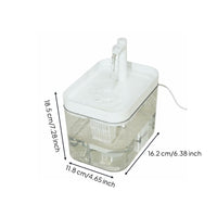 Ultra-Quiet Pump Circulating Feline Water Dispenser Whisker-Friendly Design Wireless Pet Drinking Fountain for Cats
