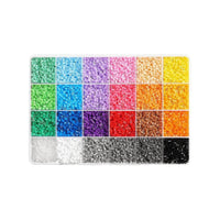 DIY Fusion Bead Kit Compartmented Fuse Bead Kit Puzzle-Style Iron Beads Set Sorted for Classroom