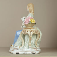 Elegant European Ceramic Figure Art Ornament for Living Room, Entryway, Shelf
