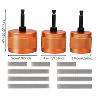 3 Pieces Copper tube Cleaner Set Wear-Resistant Copper tube Cleaning Tool Construction Tube Cleaning Brush for Heating and Cooling Technicians