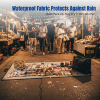 Multi-Functional Foldable Stall Cloth, Waterproof Storage Bag, Portable Night Market Display