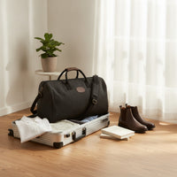 Canvas Travel Bag Heavy-Duty Canvas Holdall with Shoulder Strap Structured Travel Duffel Bag for Commuters