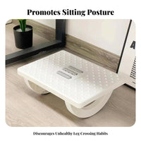 Massage Surface Angled beneath-desk Footrest Non-Slip Design Adjustable beneath-desk Footrest Foot footrest for telecommuting Workers, Students, video game enthusiasts, Study Room, Home, Gaming Setup